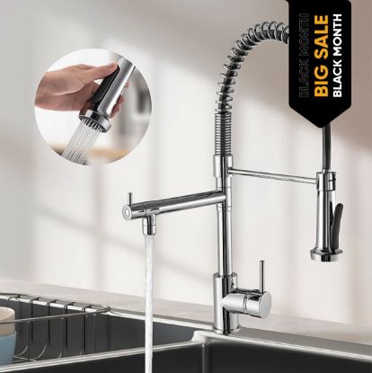 Imagen de FREGADERO CUELLO FLEXIBLE CON RESORTE